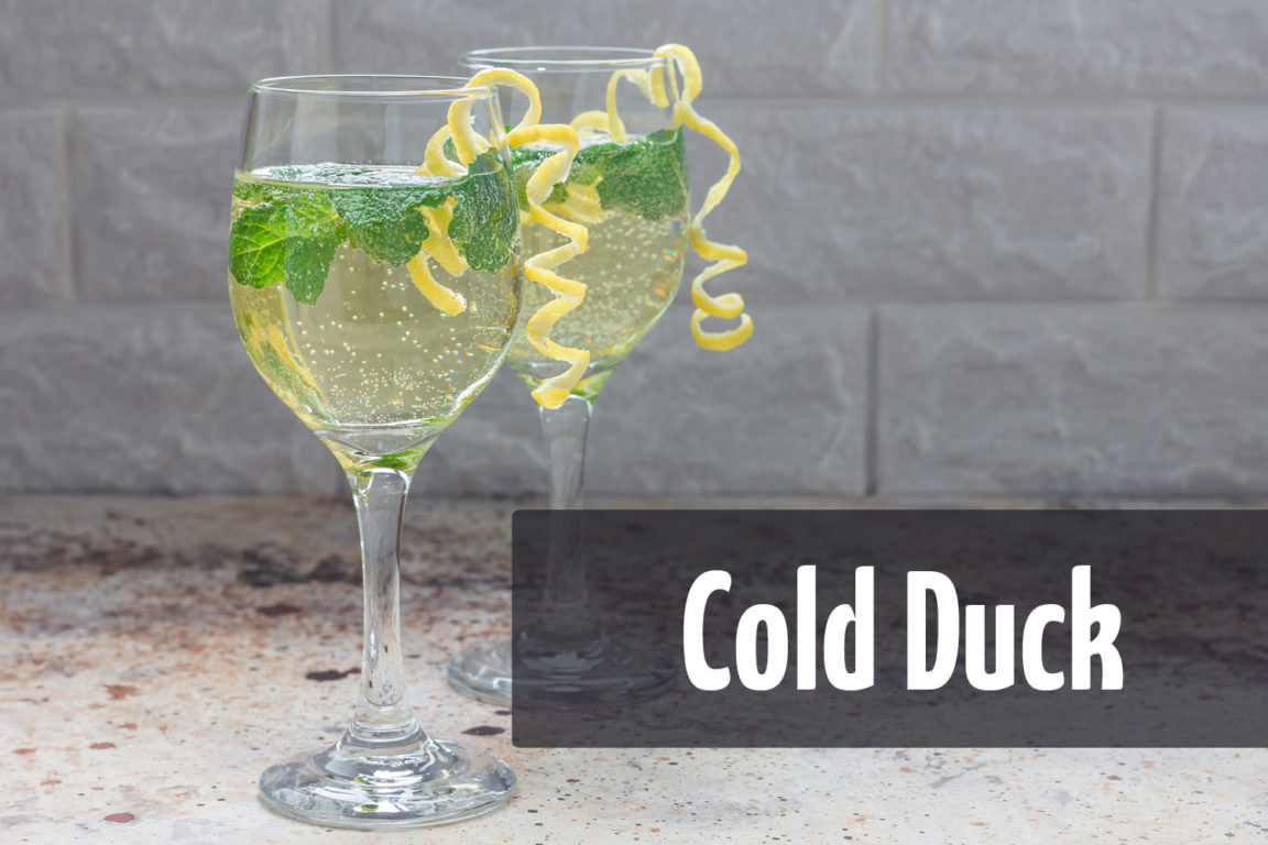 Cold Duck, Kalte Ente, Riesling Cocktail Weißwein - Vino Culinario