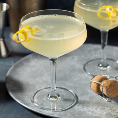 French 75, Champagner-Cocktail - Vino Culinario