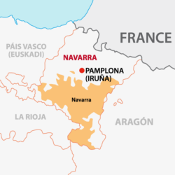 Navarra Karte Weinbaugebiet Spanien - Vino Culinario