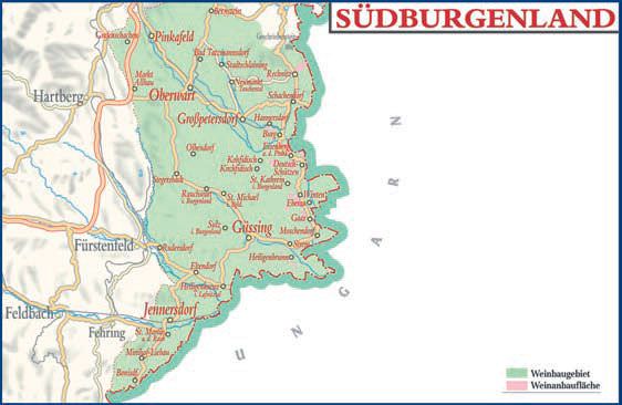 Burgenland: Weinanbaugebiet / Weinregion in Österreich