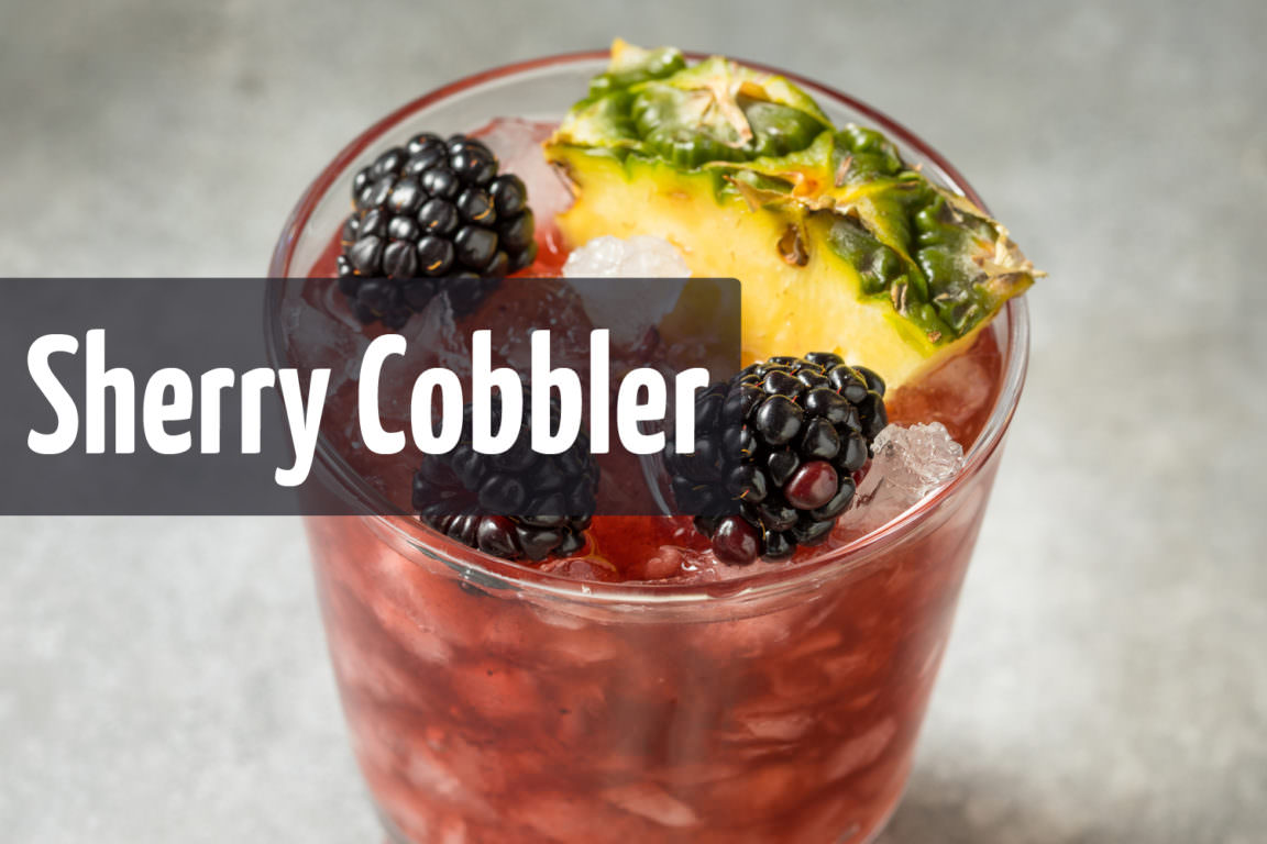 Sherry Cobbler Cocktail - Vino Culinario