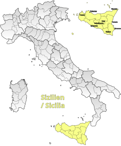 Weinanbaugebiet Sizilien - Vino Culinario