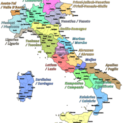 Anbaugebiete und Rebflächen in Italien - Vino Culinario